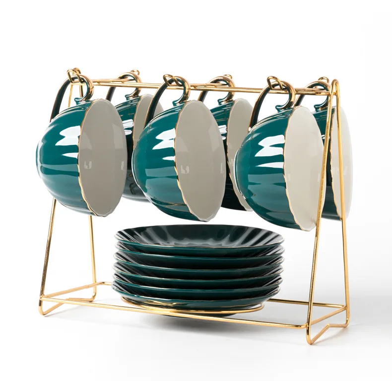 
Tea Cup & Saucer With Spoon Cup Saucers Coffee Sets Tea Tea Cup Sets Saucer With Display Stand 