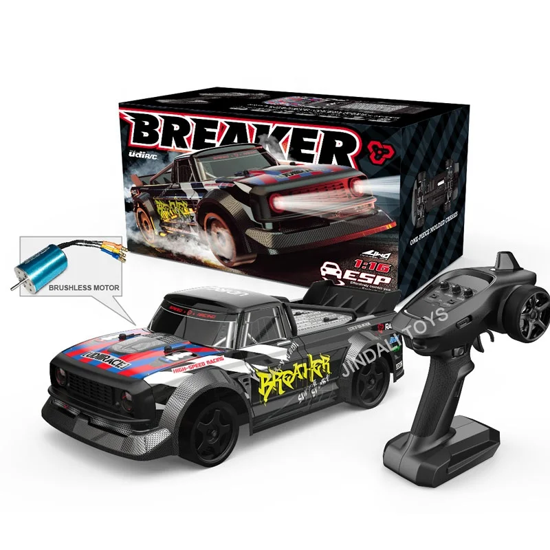 Ud1601Pro Ud1602Pro 4wd 1/16 Масштаб Высокоскоростной внедорожный Радиоуправляемый грузовик игрушки бесщеточный пульт дистанционного управления Дрифт гоночный автомобиль