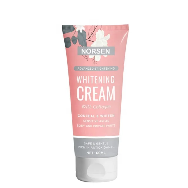 Organic Underarm Whitening Cream Hot Selling Private Label Natural Body Adults PE Tube Female Hydrolyzed Collagen 3 Years 60ml