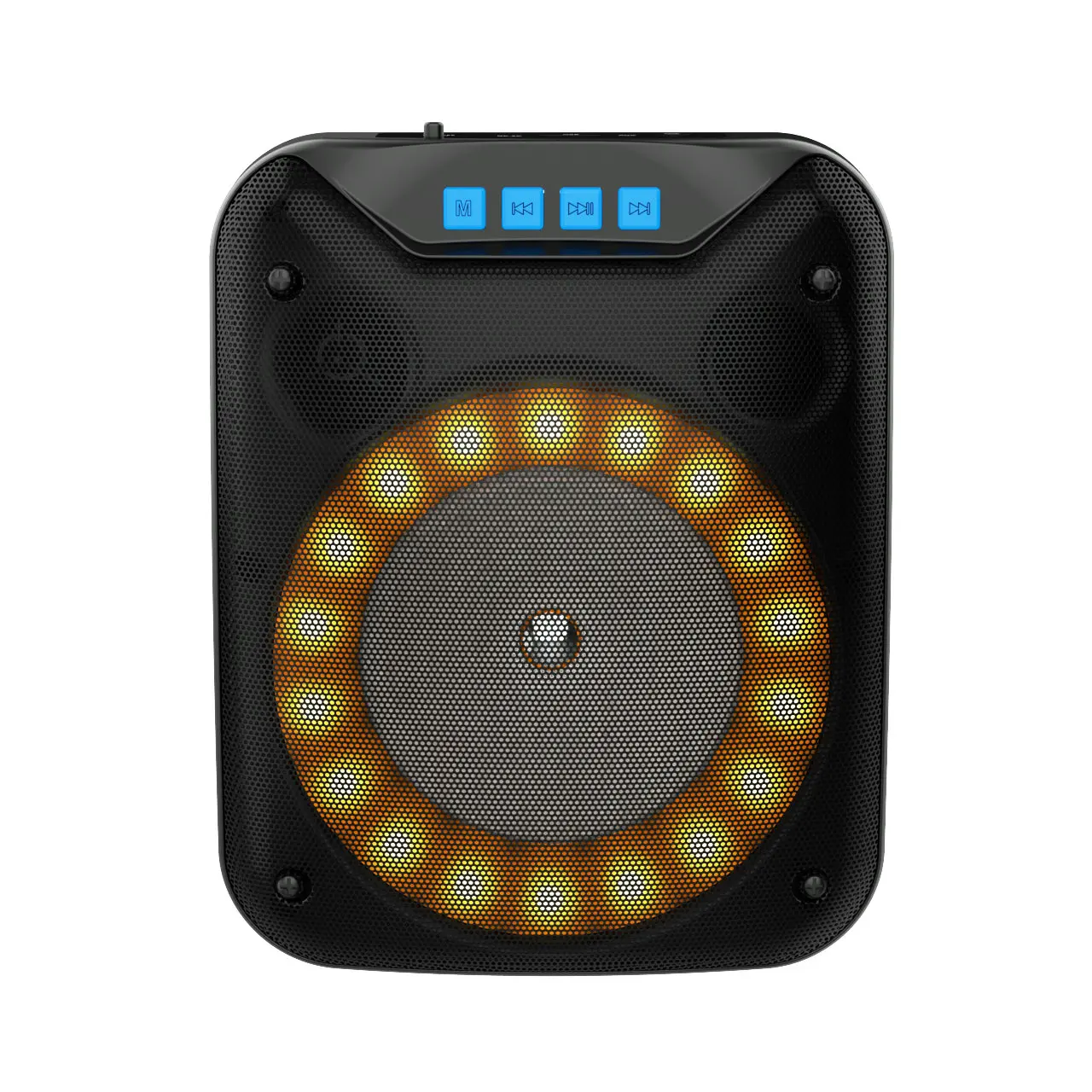 
4 inches 60mm Magnet Portable Speaker Handle Speaker 7W Wireless Outdoor Speaker With Colorful Lights 