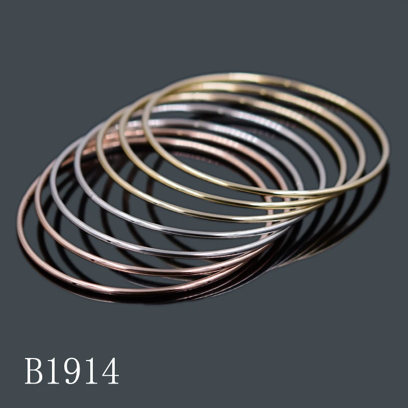 Classical fine gold plated with three color Mexican couple bangles sets jewelry for women