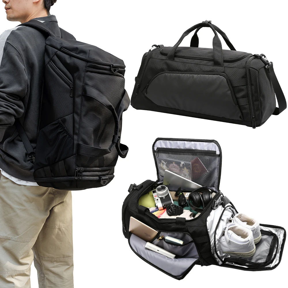 40L Jiu-Jitsu Fitness Bags For Men Travel Backpack Sports Waterproof Gym Duffel Bag