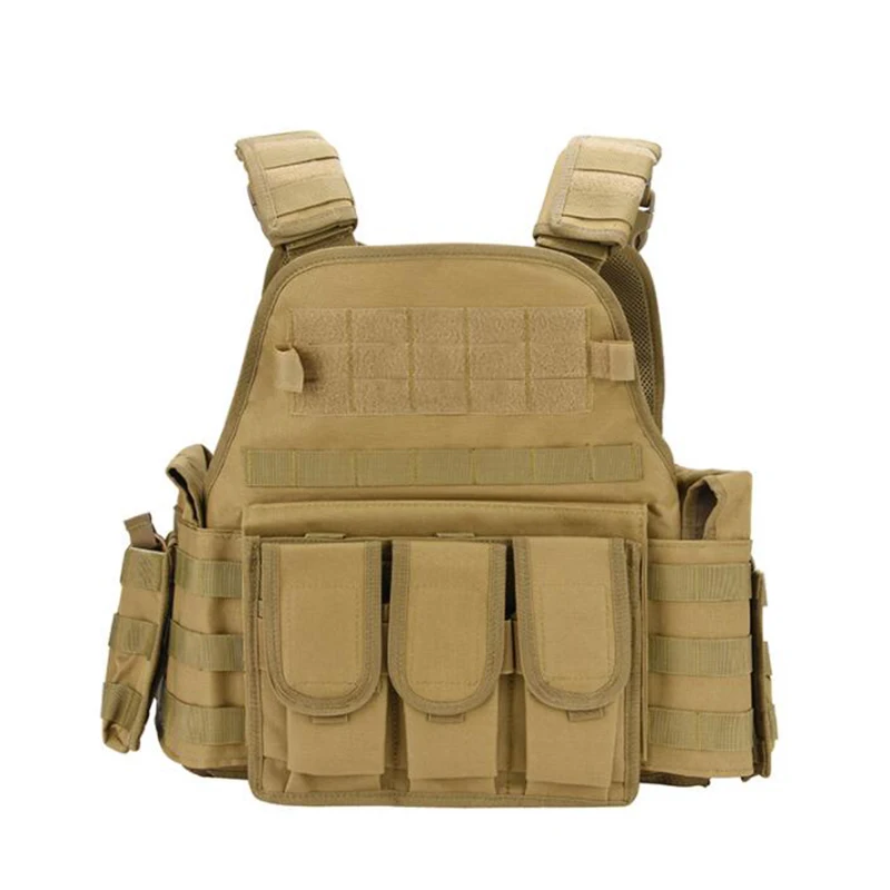 Woodland Camouflage Molle Carrier Chaleco Tactico Tactical Vest