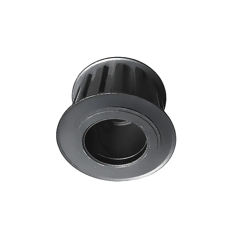 Powder Metallurgy Iron Alloy 15 Teeth Round Hole Timing Belt Pulley For Textile Manufacturing Machine