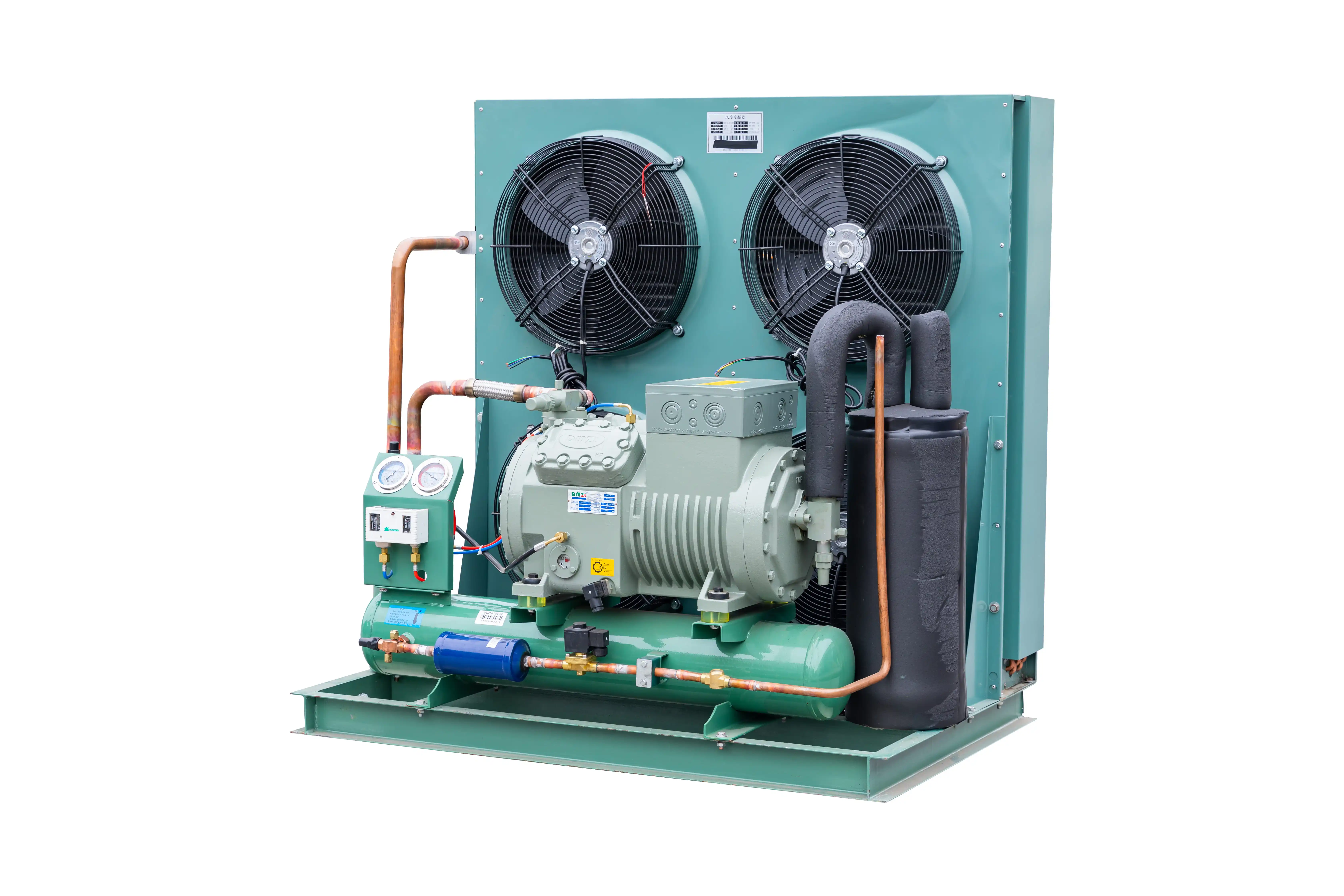Заводская цена 3hp 5hp 6hp 10hp компрессор с воздушным охлаждением конденсационный блок для охлаждения системы