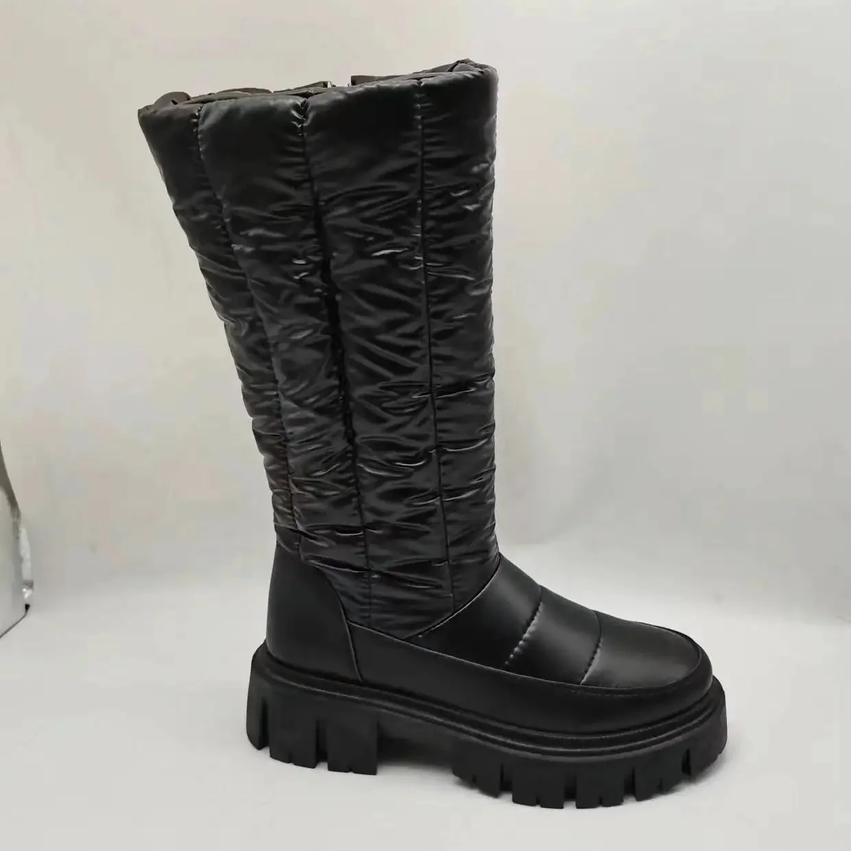 Hot Selling Women Wedge Heel Long Boots  High Quality Ladies Walking Boots Casual Boot For Women