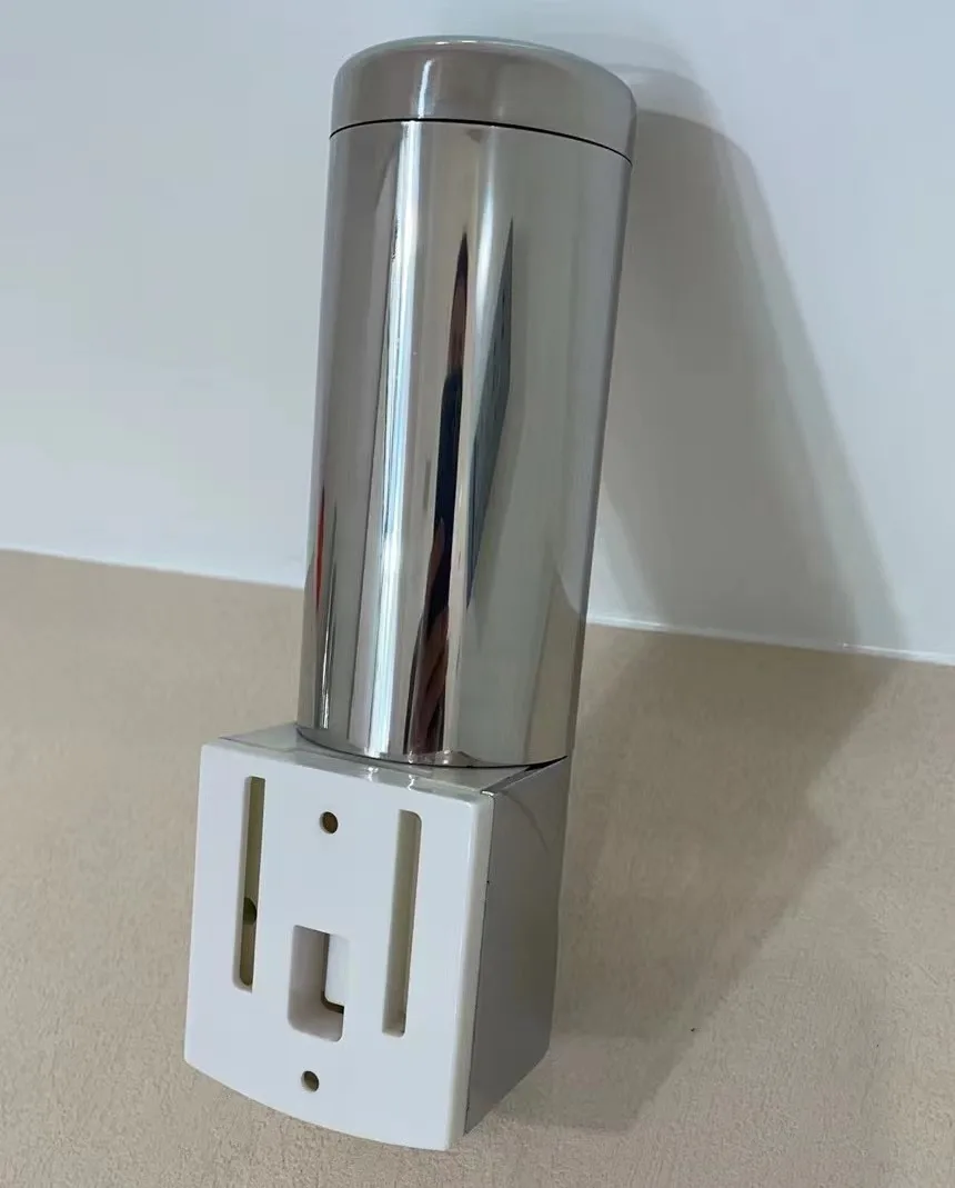 Factory Price 300ml Wall Mount Stainless Cover ABS Bottle Manual Liquid Soap Dispenser