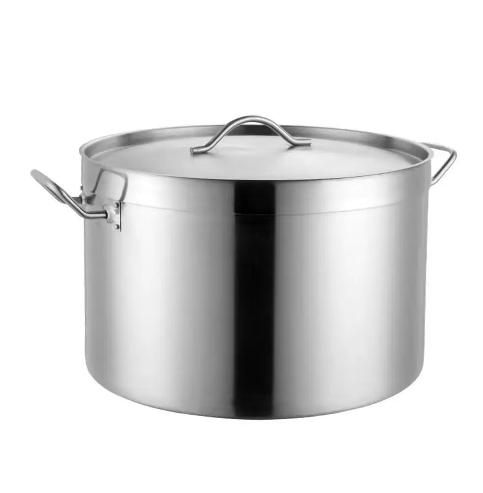 Wholesale Commercial Cookware Set Creative Soup Pot Heating Stainless Steel Cooking Stock with Lid