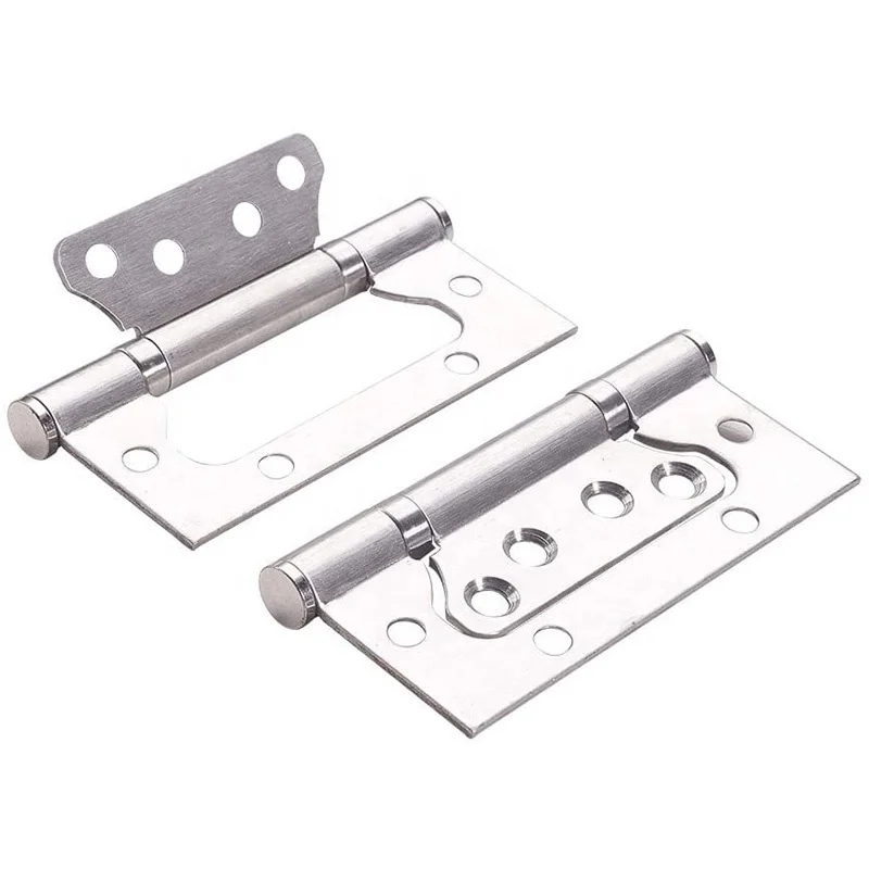 LG 4x2 Inch Door Hinges Heavy Duty 201 Stainless Steel Non-Mortise Hinges with Mounting Screws