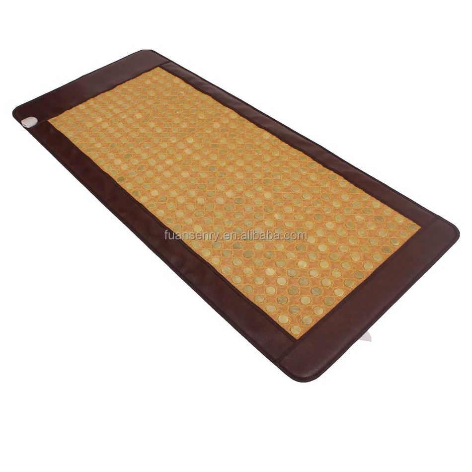 Korean Jade Tourmaline Stone Ceratonic Thermal Mat Far Infrared Heating Massage Bed Mattress Mat