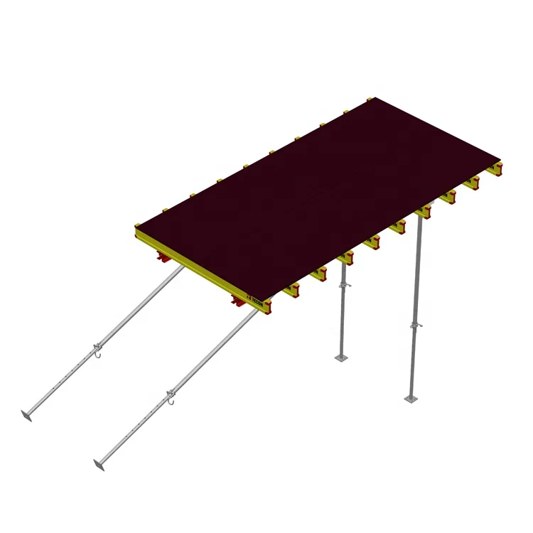 Concrete slab table formwork system for slab building