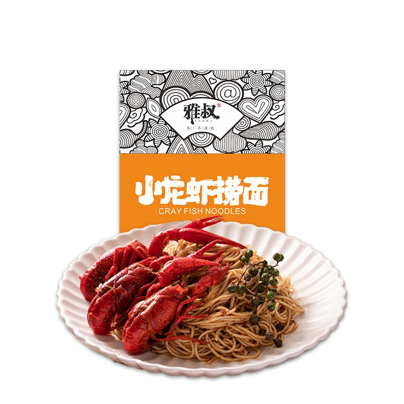Unique Flavor Chinese Spicy Crayfish Non Fried Instant Ramen Noodles