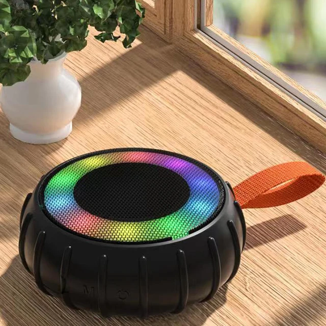 IPX6 Waterproof LED Colorful Speaker Portable Mini Wireless BT Speaker For Outdoors And Sports