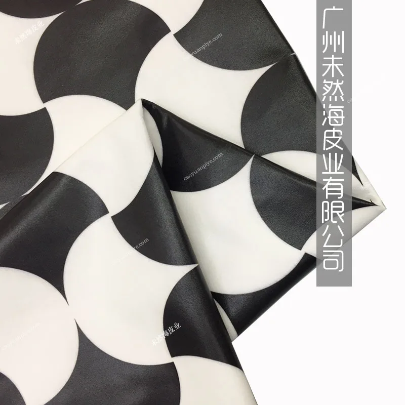 First Layer Cowhide Printing Ginkgo Leaf Pattern 3D Effect Thin Clothing Genuine Leather