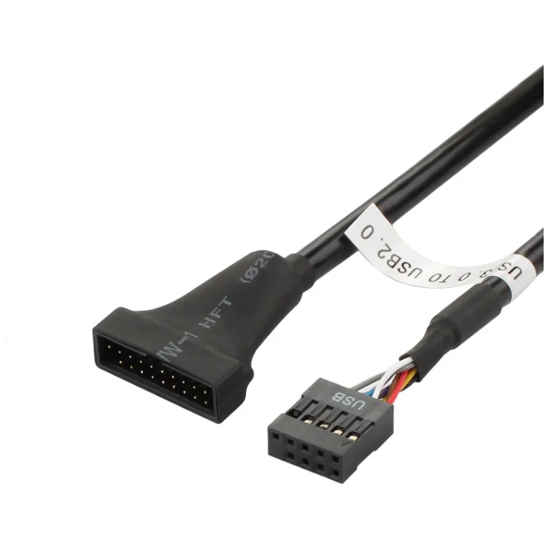 USB 3.0 Motherboard Header 19pin Male to USB 2.0 9pin Female Adapter Cable