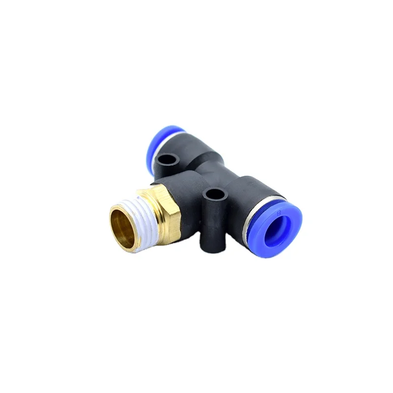 High quality plastic air tube fittings PB Series for Pipe plastic t-junction fitting pneumatic hose fittings