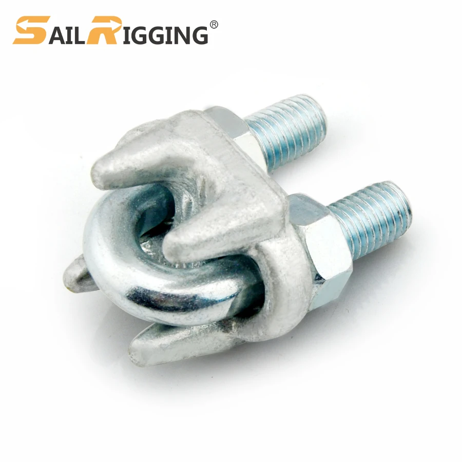 JIS Wire Rope Clip Drop Forged U Bolt Clip Steel Cable Clamp Wire Rope Grips Clamp For Wire Cable 12mm 16mm 18mm 20mm