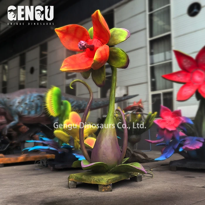 Customized Horror House Decoration Halloween Unique Decorative Horror Flower Model