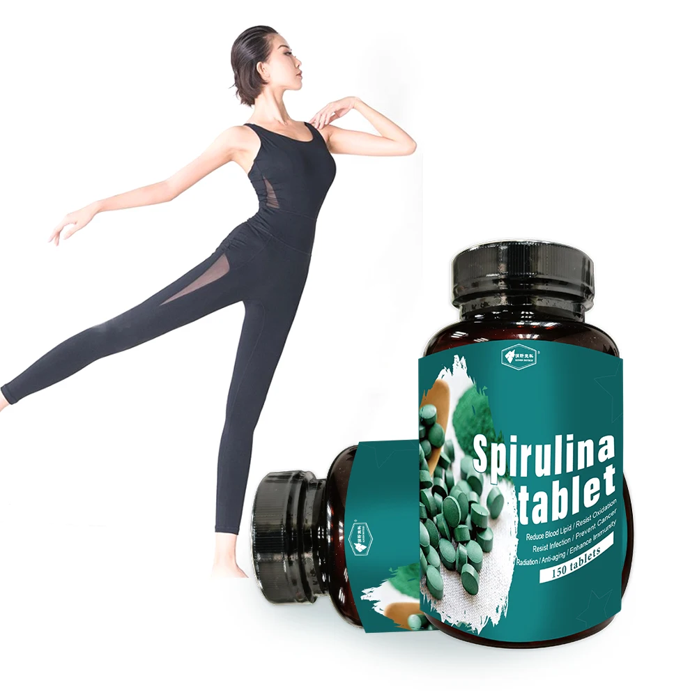 Dietary Supplement High Protein Organic Spirulina Tablets For Sale