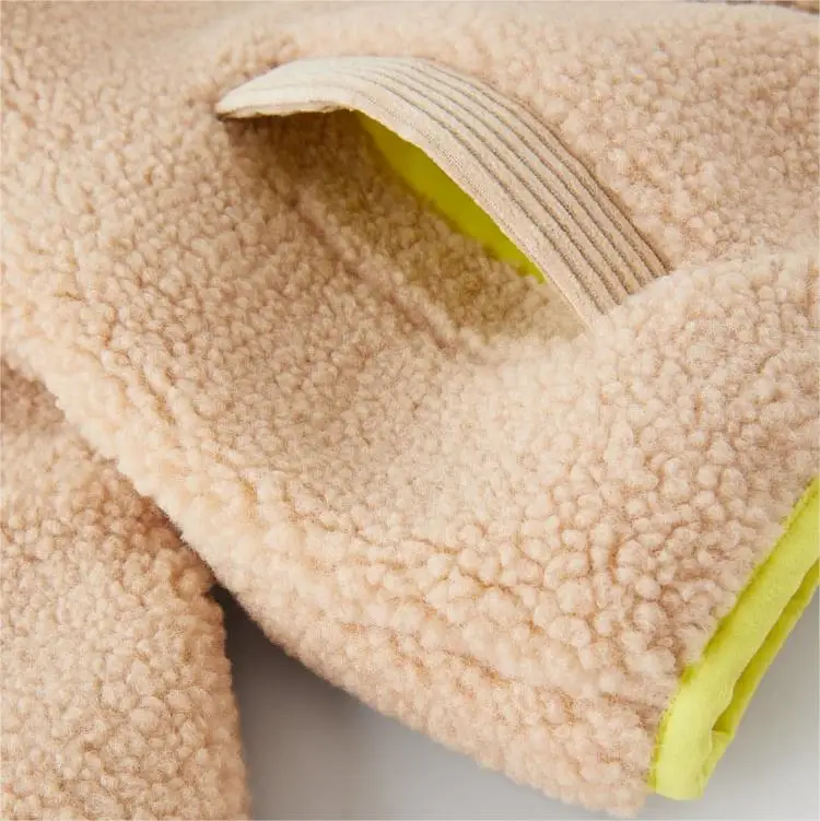 Hot Sale OEM Custom Terry Fleece Kids Jacket Sherpa Hooded Coat For Boys