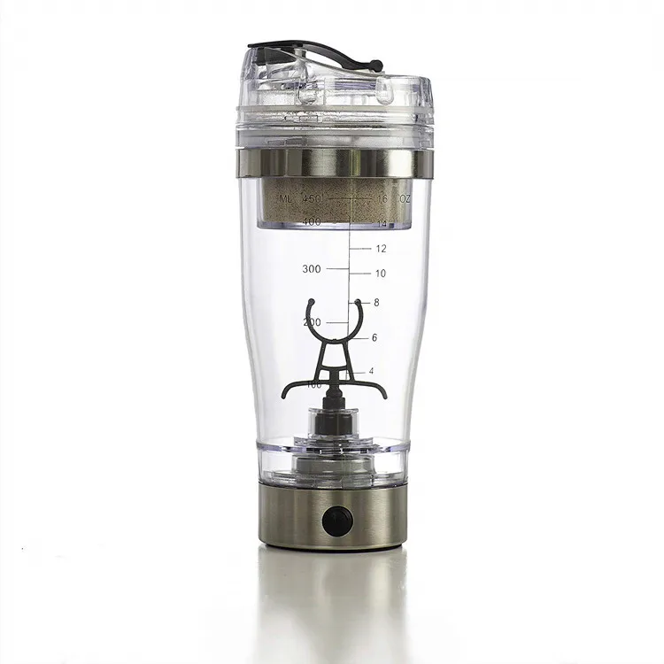 Customized High Quality 450ml Electric Protein Shaker Bottle