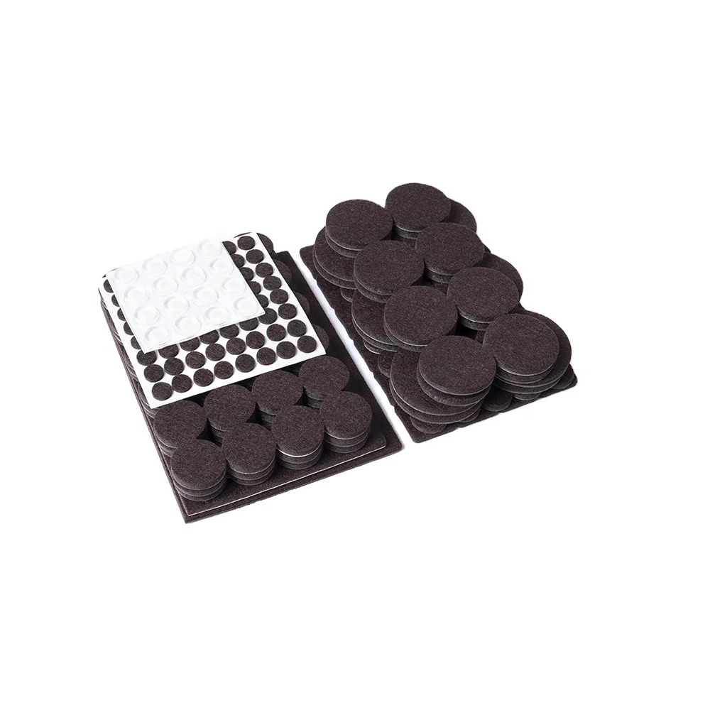 Customized Assoeted Adhesive Felt Furniture Foot Pads Anti Scratch Floor Protector Felt Glides