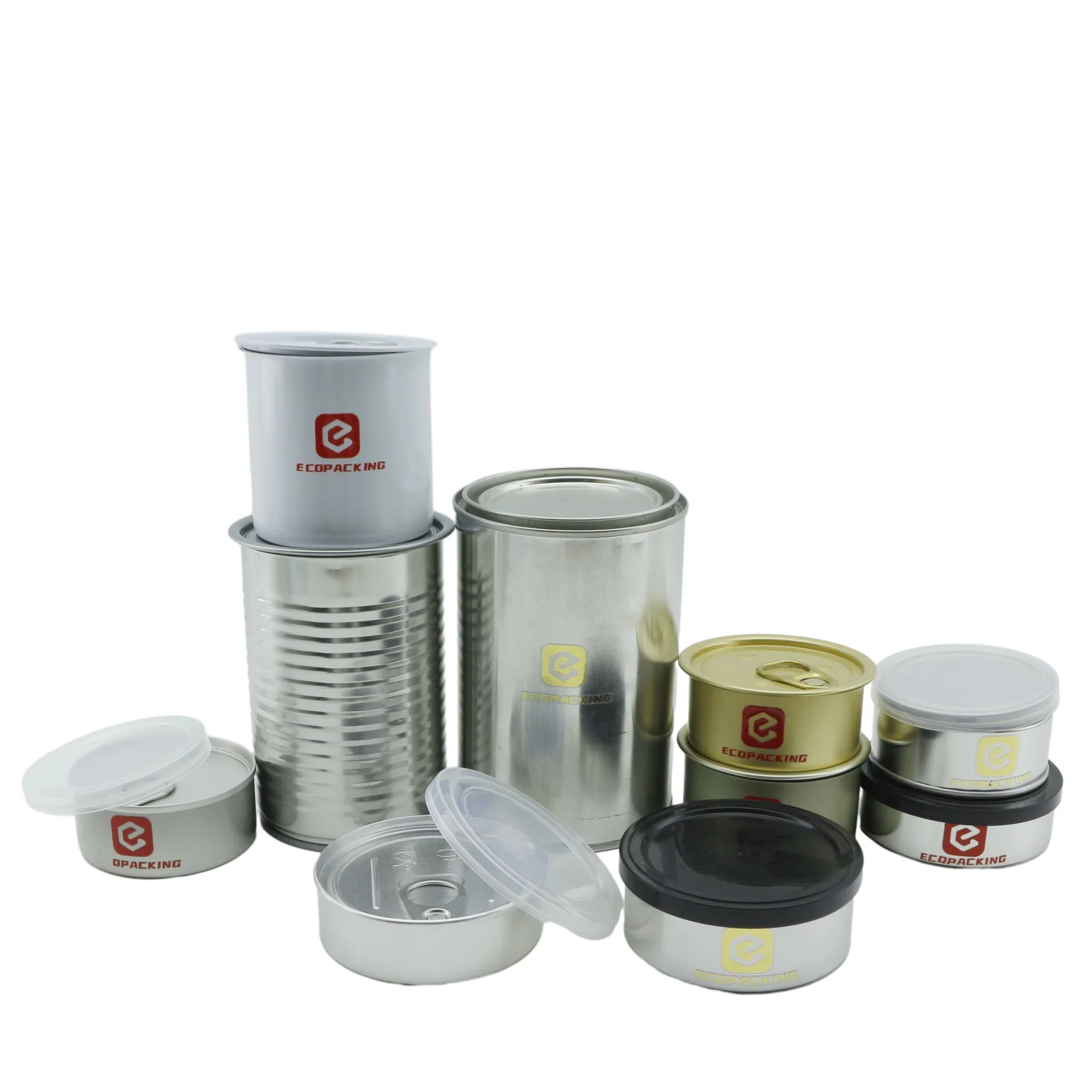 3.5g 100ml Sardine Metal Tin Cans Tea Tin Plate Wholesale Tin Cans for Fish Canned Food Packaging