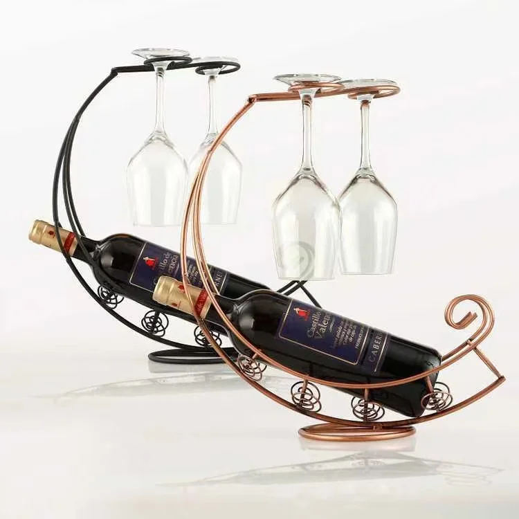 Wholesale Excellent Present Christmas Wine Bottle Holder Rack
