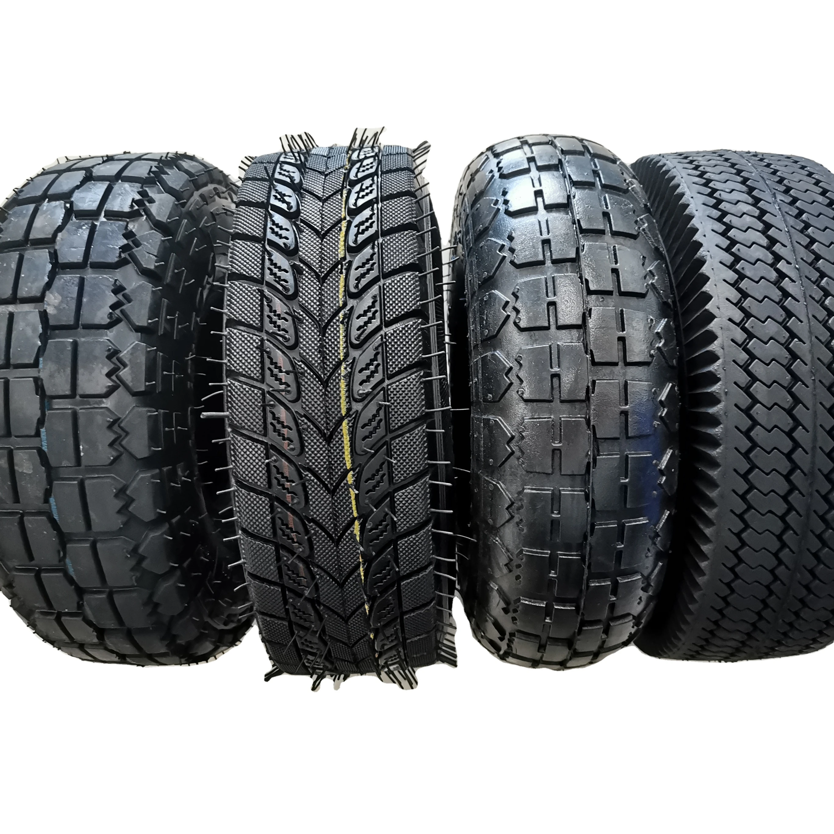 10 inch 4.10/3.50-4 pneumatic inflatable rubber wheel for trolley wagon cart