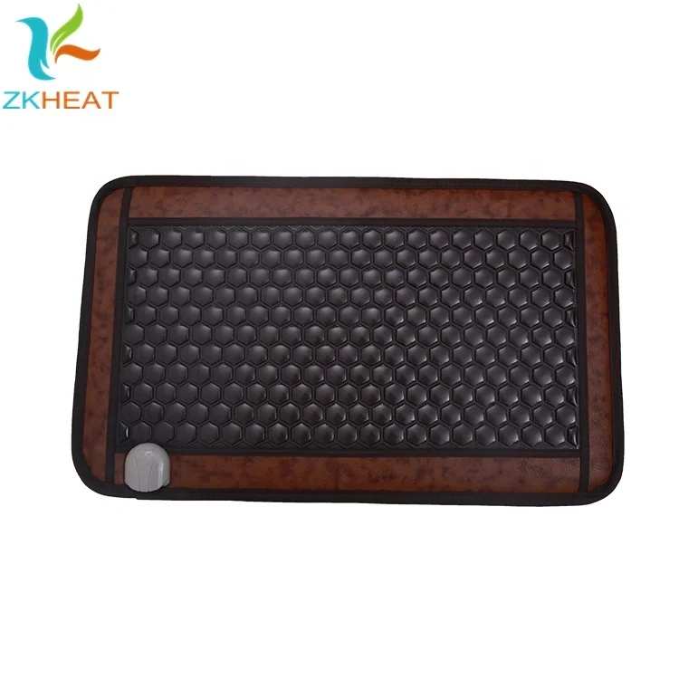 
High quality ceramic negative ion thermal massage heated tourmaline mat therapy mattress 
