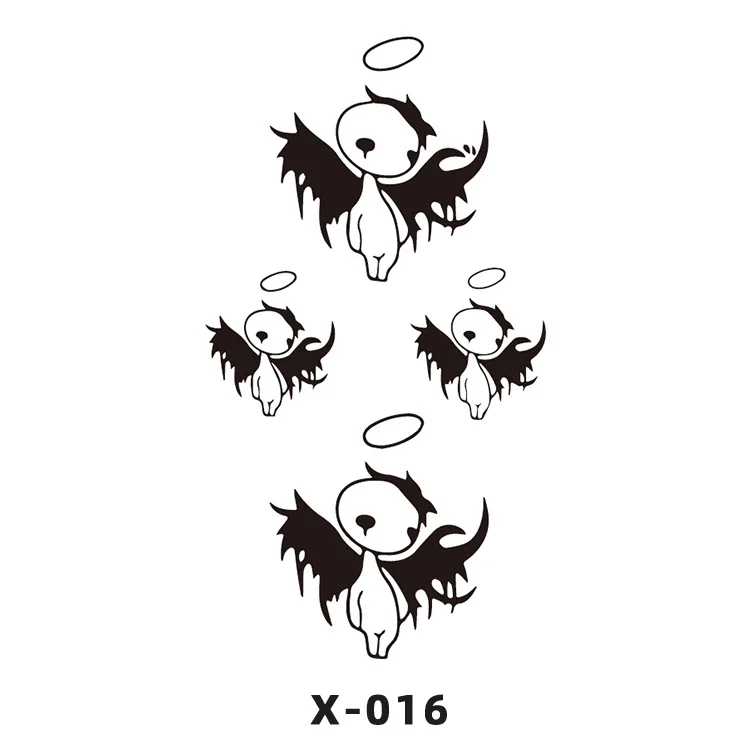 Water Transfer Customized OEM Waterproof Temporary Tattoo Sticker Black Image Tattoo Stickers for Women Men