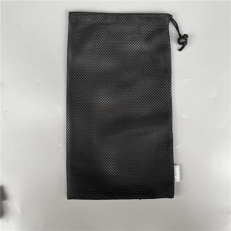 Custom Logo Size Net Storage Beach Sand Proof Mat Packaging Small Pouch Bag Drawstring Bag Mesh Drawstring Pouch for Beach Mat