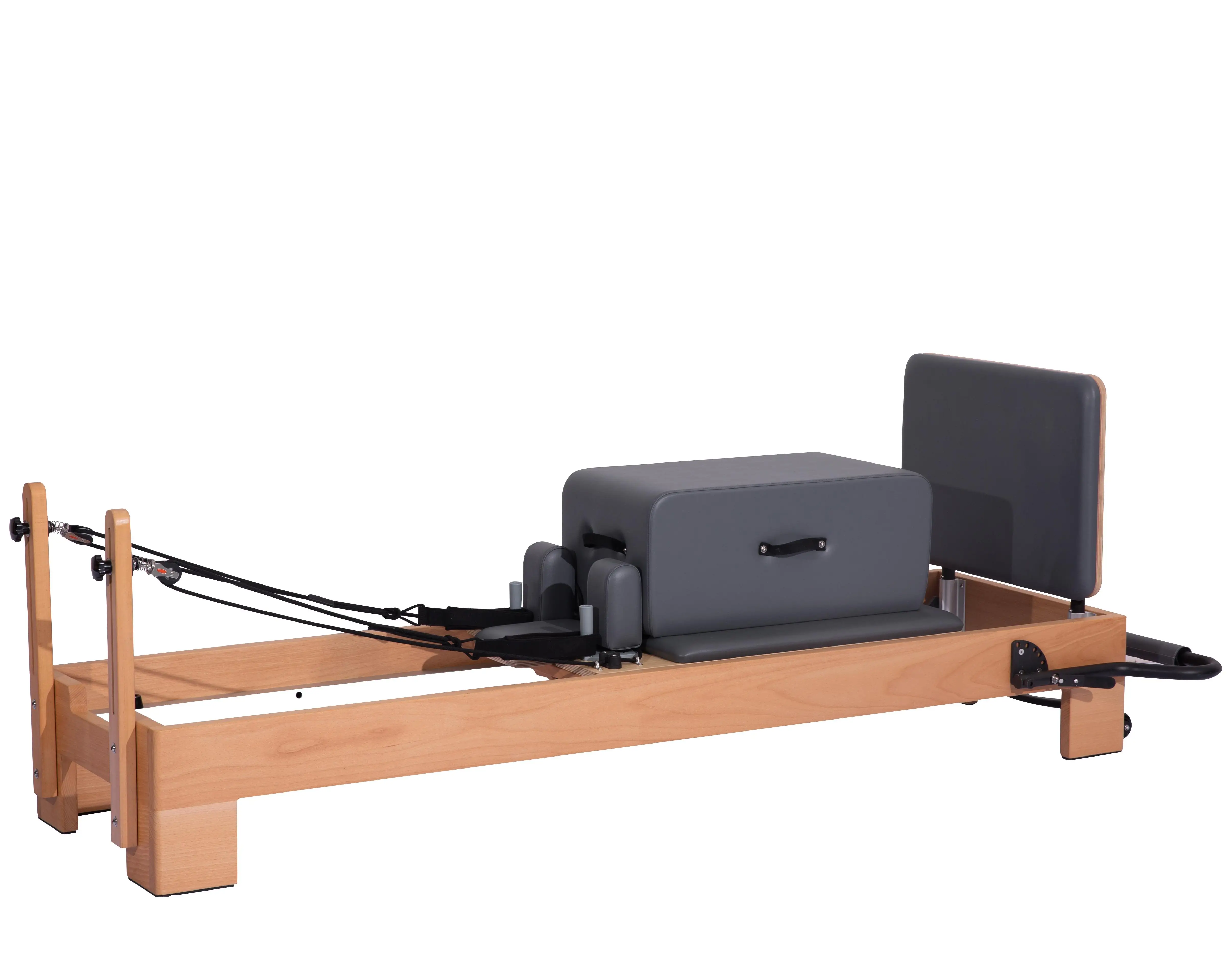 Household light solid bed durable studio box korea equipment beech wood portable pilates reformers
