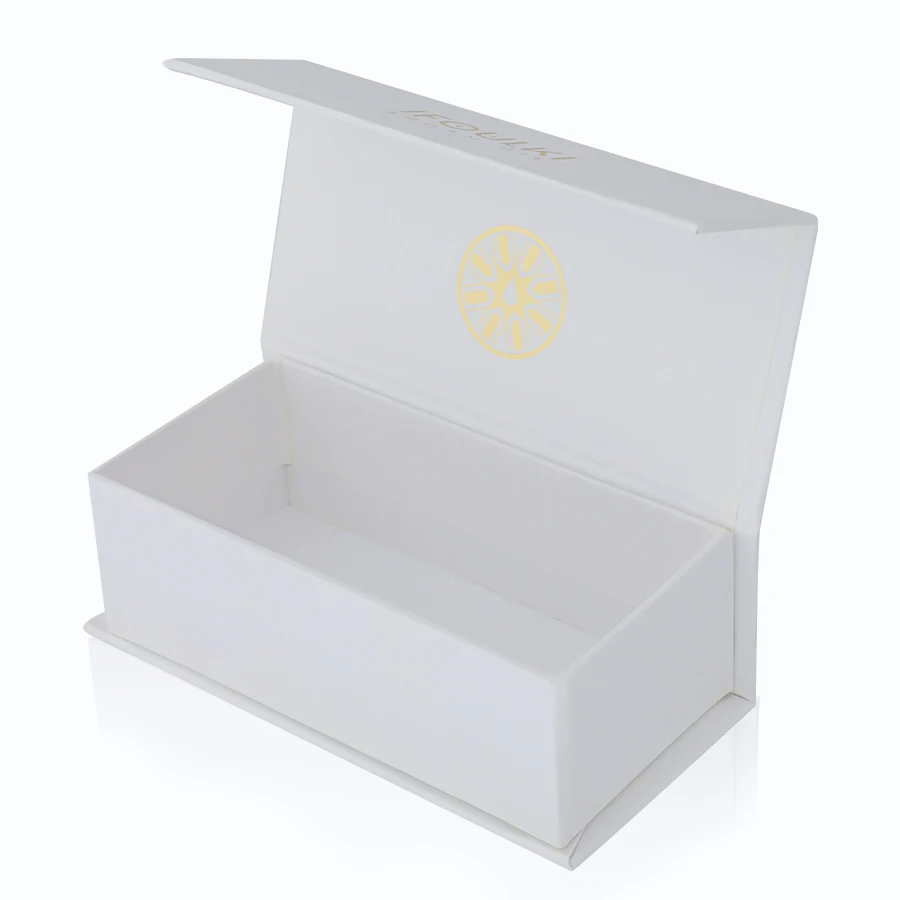 OEM Mini White Custom Design Logo Recycle EVA Insert Candy Chocolate Folding Magnetic Paper Box Thank You Wedding Birthday