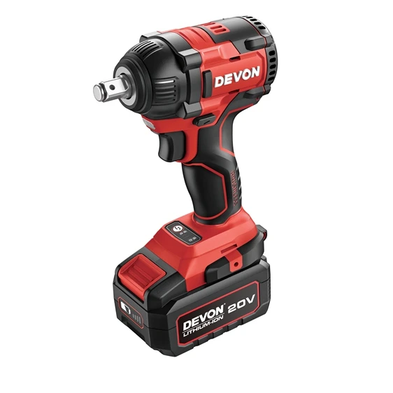 DEVON Electric Brushless Lithium Battery Wrench 20v Cordless Electric Wrench Hand Jackhammer Impact Wrench 350NM