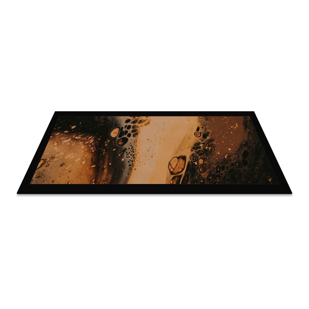 Customized Rubber Base Non Woven Tabletop Beverage Placement Mats Prevent Spills and Burns Desktop Bar Runner Rubber Bar Mats