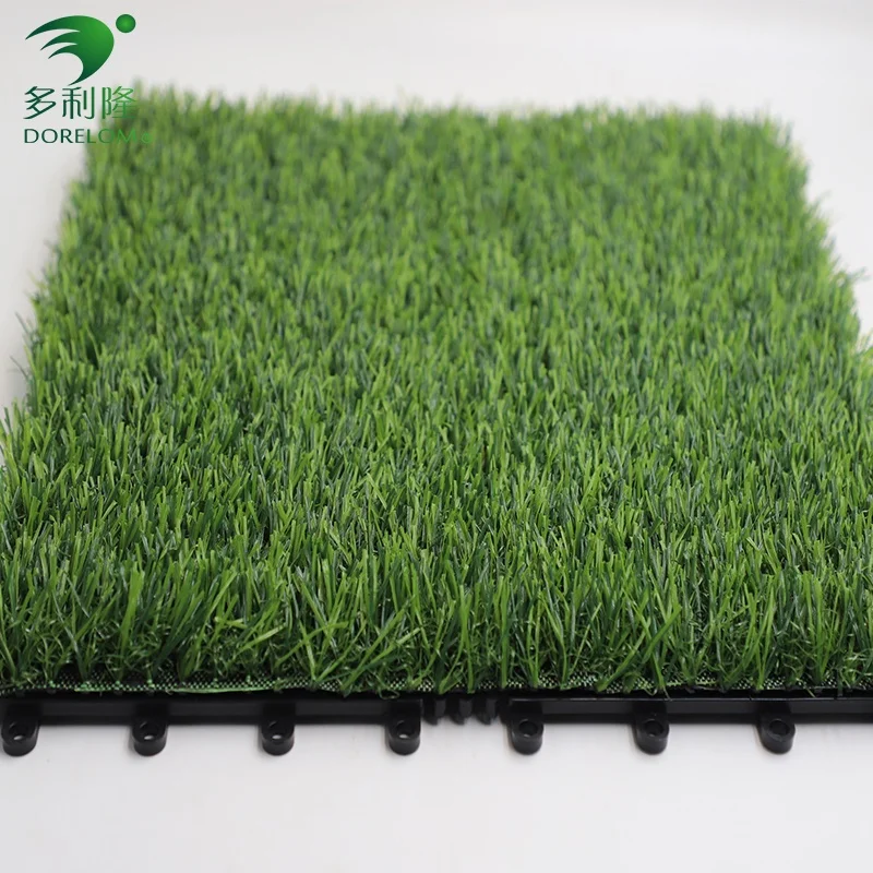 high quality green color red black blue white pink artificial grass tile artificial turf tile synthetic turf tile