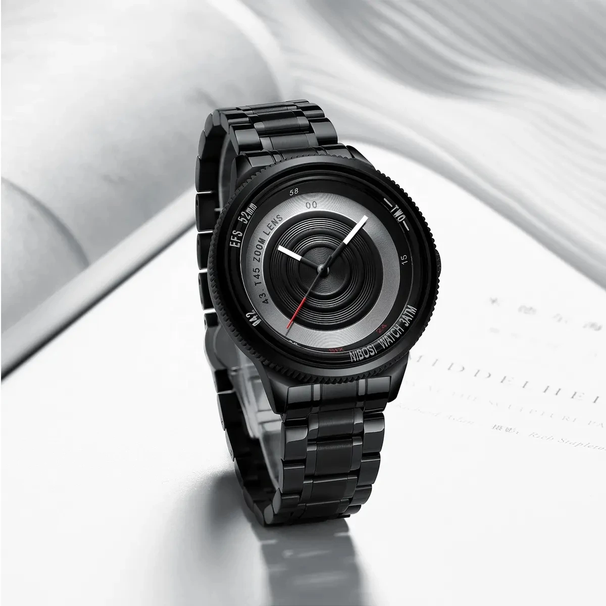 NIBOSI 2359 водонепроницаемые брендовые Роскошные наручные часы Reloj Montres Homme спортивные Уникальный дизайн модные кварцевые для мужчин