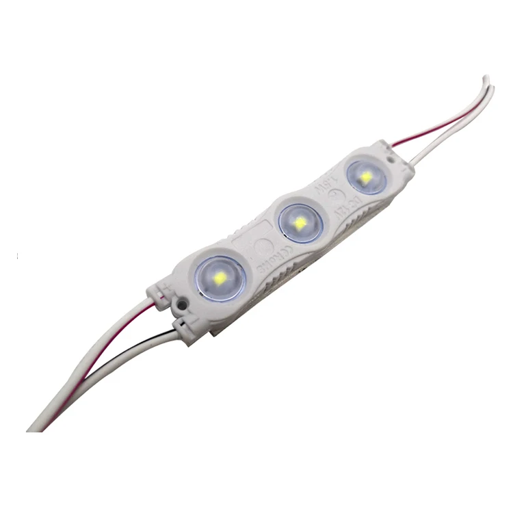 
12v Dc 3led Injection Lens Light Sign 1.5w Smd Led Module 2835 Rgb Led Module 