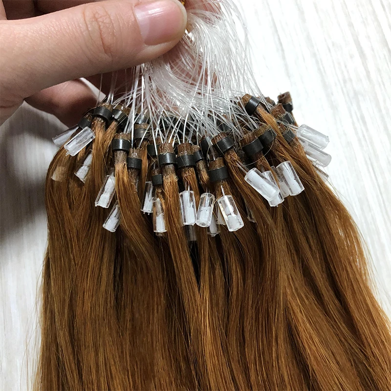 High Quality Russian Keratin Tip Hair Extension Double Drawn Natural Wave Style Machine Double Weft Made of Chinese Human Hair