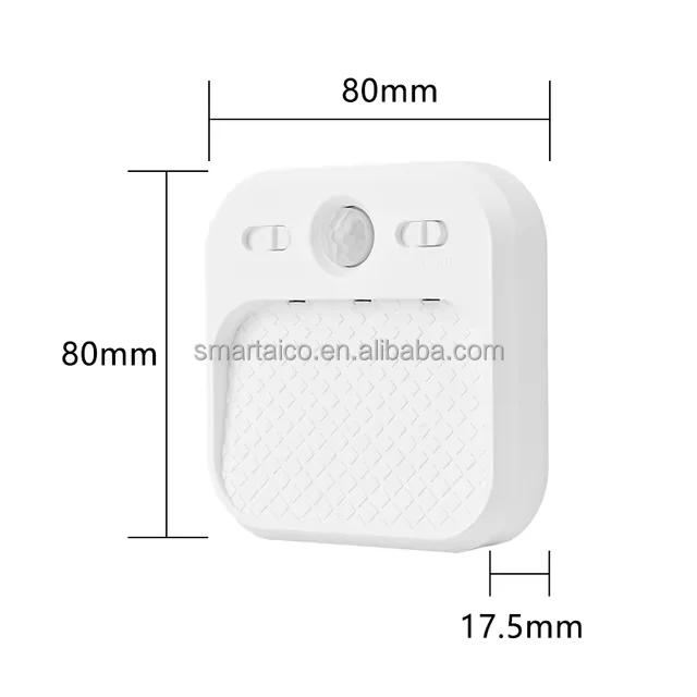 Stick on Mini Motion Sensor Light Indoor LED Light with Stepless Adjustable Brightness Rechargeable Battery Night Light