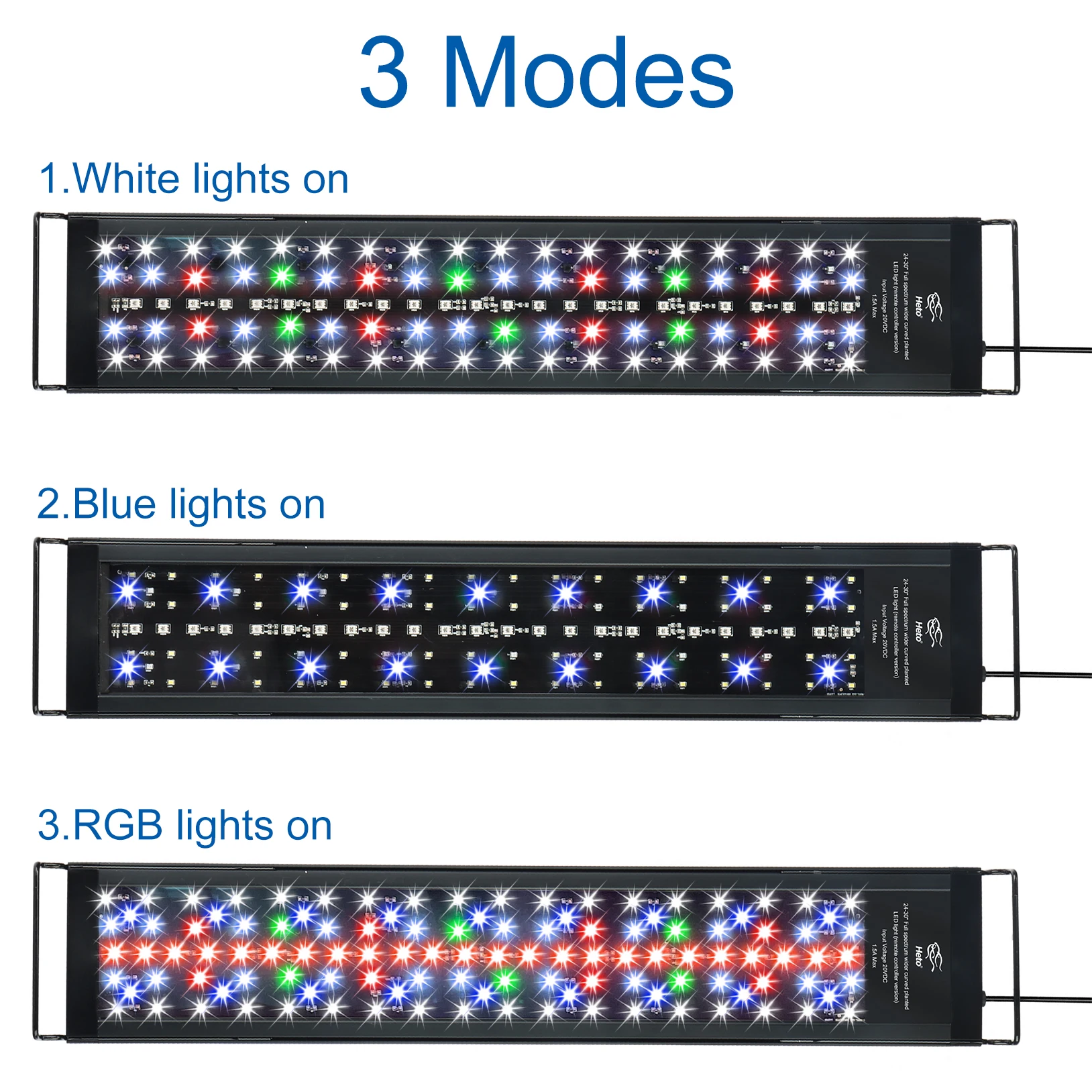 High Quality Aquarium LED Lighting Fish Tank accessories Aquarium Full Spectrum Lights With Remote controller
