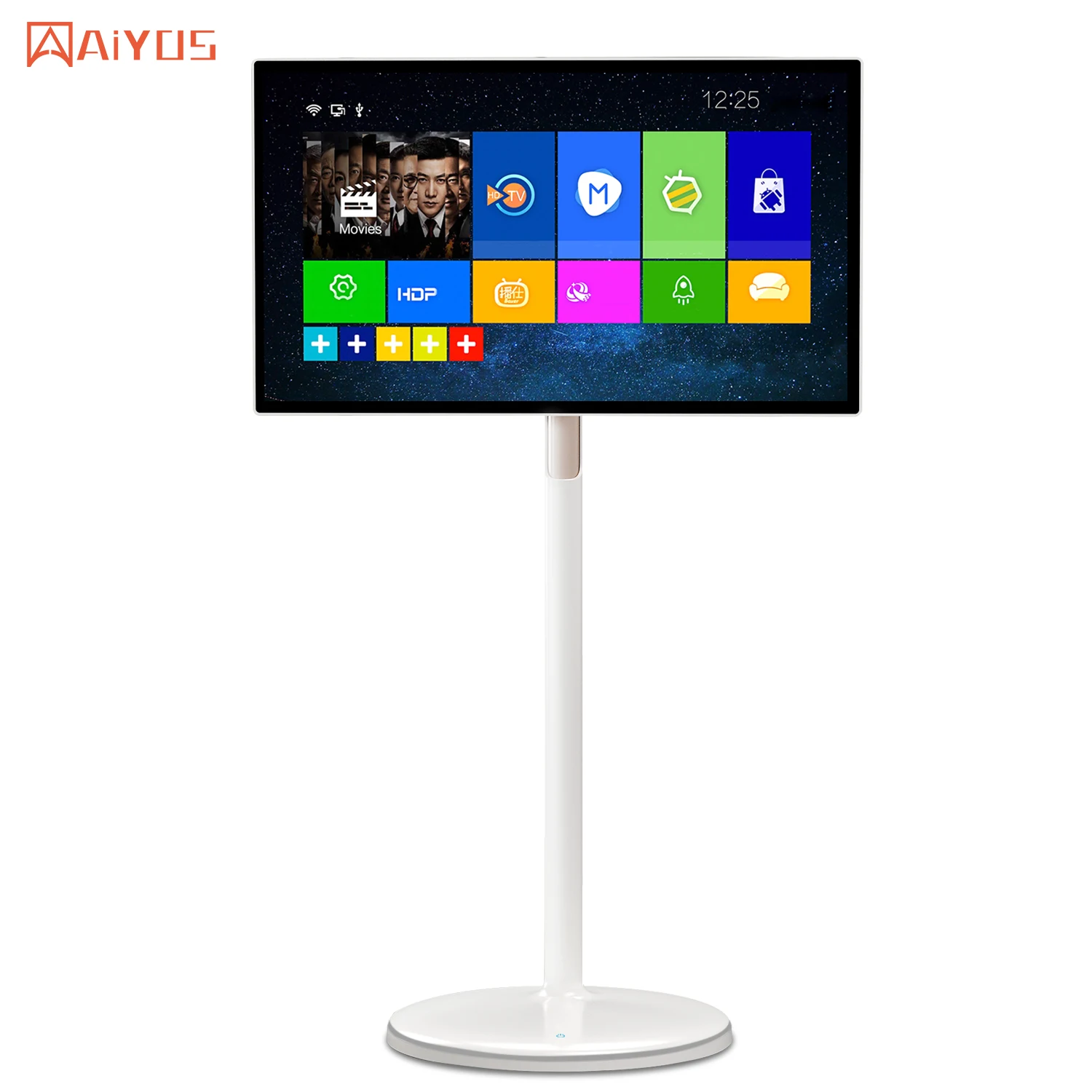 32 Inch Incell Hd Touch Display IPS Screen 360 Degree Rotate USB Wifi Smart Online Television TV For Work Studying Workout