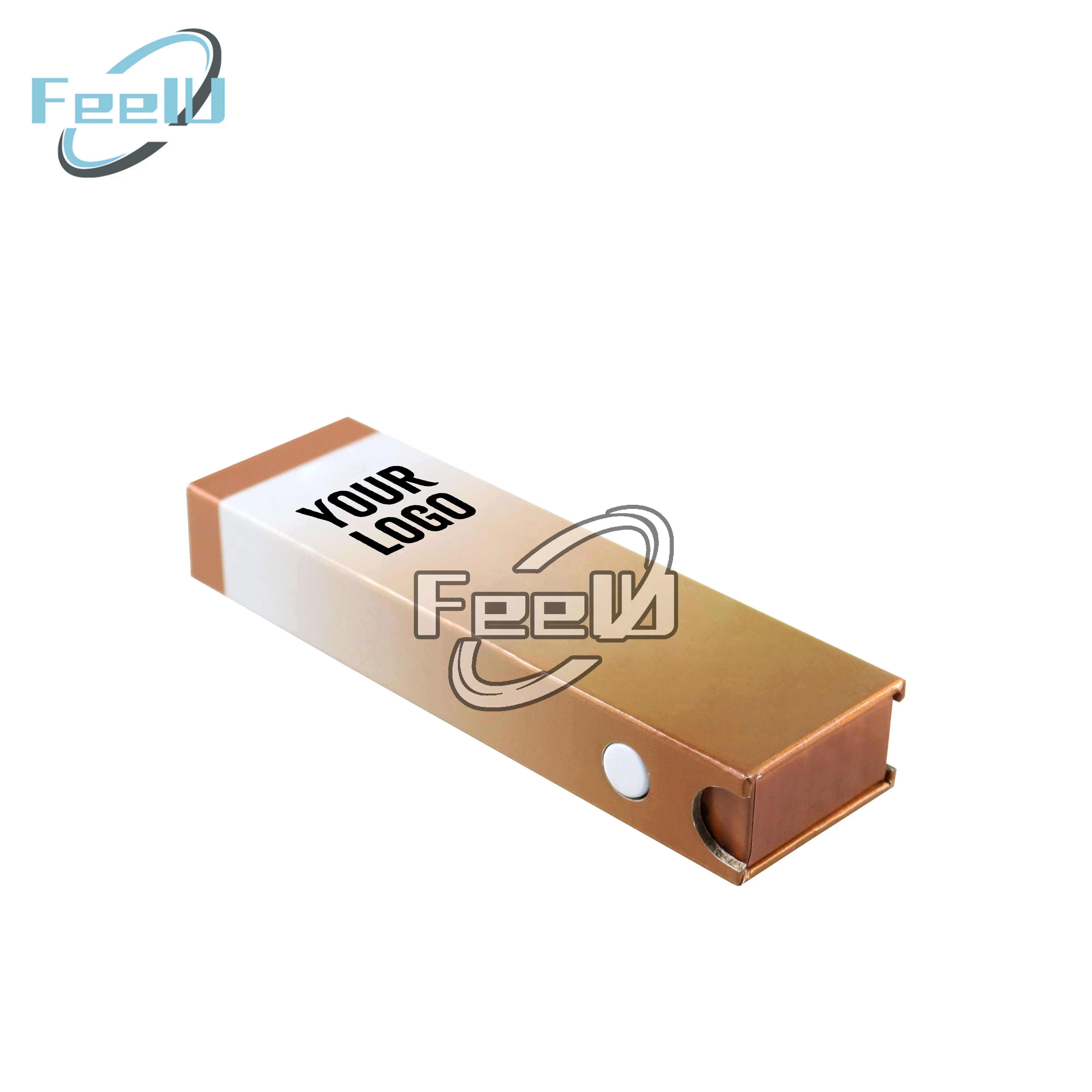 Custom wholesale Packaging Boxes Child Resistant Paper Box with EVA Foam Holder and Press Button packing box