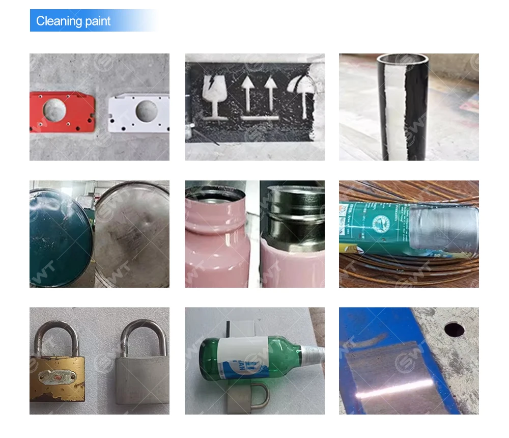 Mini Portable Trolley Case Pulse Laser Cleaning Machine 100W pulse laser rust removal for engine cylinder oxide layer