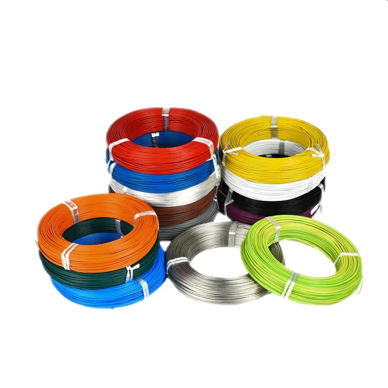 Wholesale PVC 1.5mm Single Core Solid Stranded Copper Tinned Copper UL1571 Hook Up Wire Electric Cables  Spiral Shielded Cords