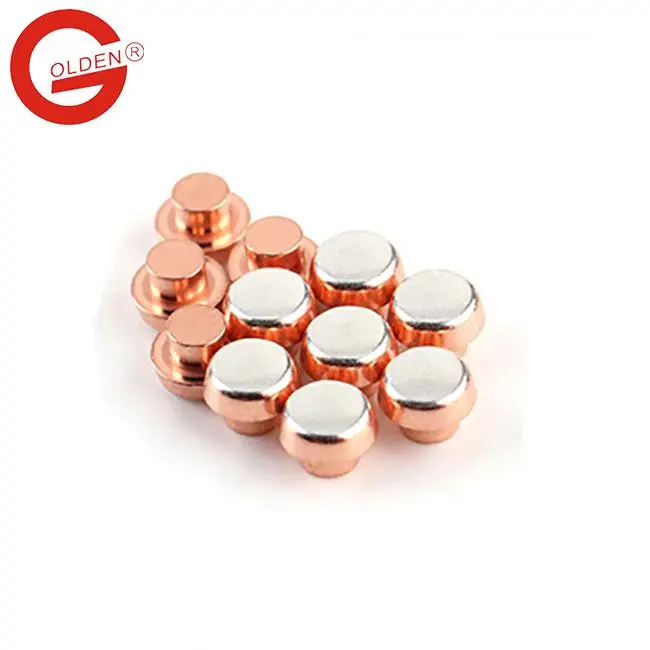 Wholesale Silver Contact for Relay Silver Alloy Bimetal Contact Rivets Electrical Contacts For Switch Customizable