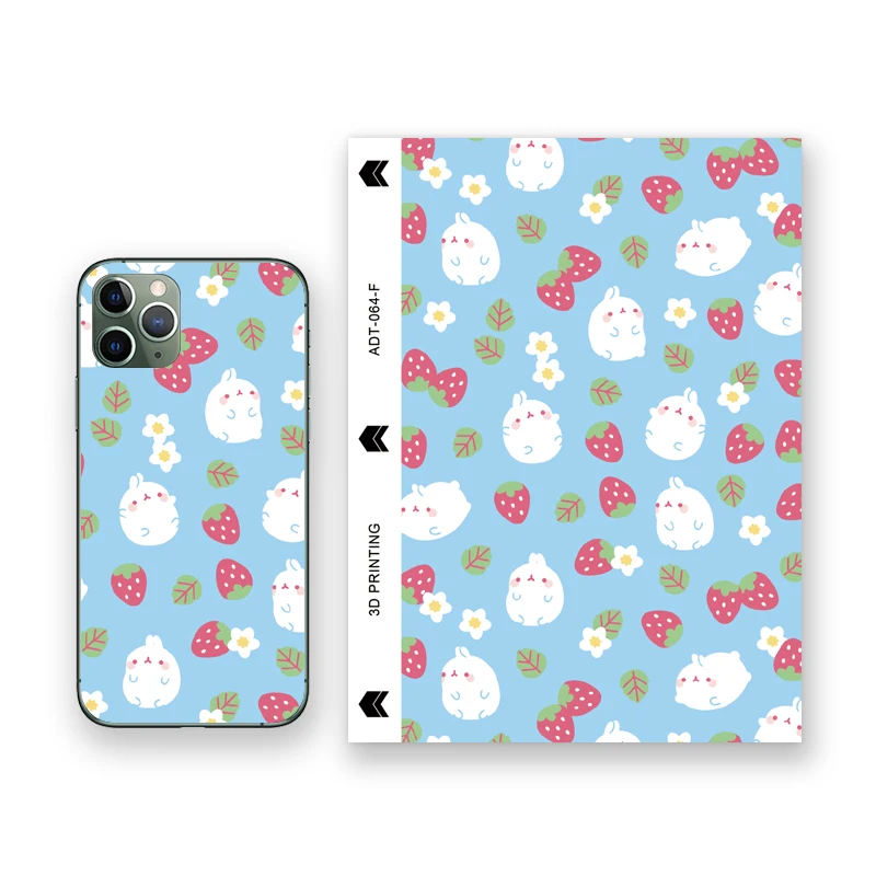 Высококачественные чехлы для телефонов от поставщика, Защитная пленка для мобильного телефона, Корейская ПВХ 3d рельефная наклейка для задней панели телефона