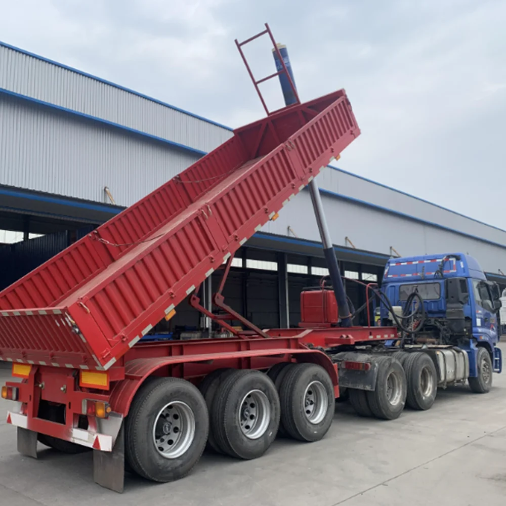 OYJD Truck Good Price Dump Truck Trailer Normative Truck Trailers Excellent Resist Twisting Side Dump Semi Trailer