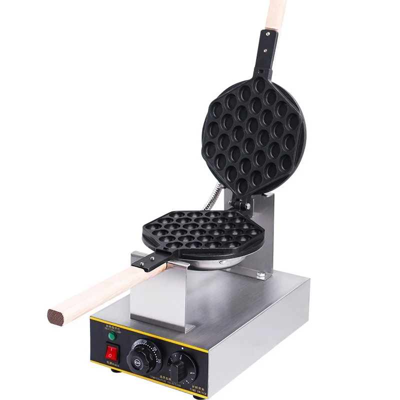 Desktop electric heating egg waffle machine Hong Kong snack waffle bubble ball maker
